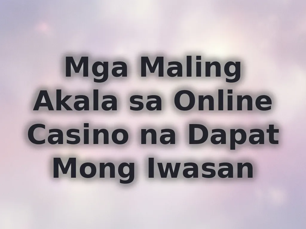 Gambling myths
